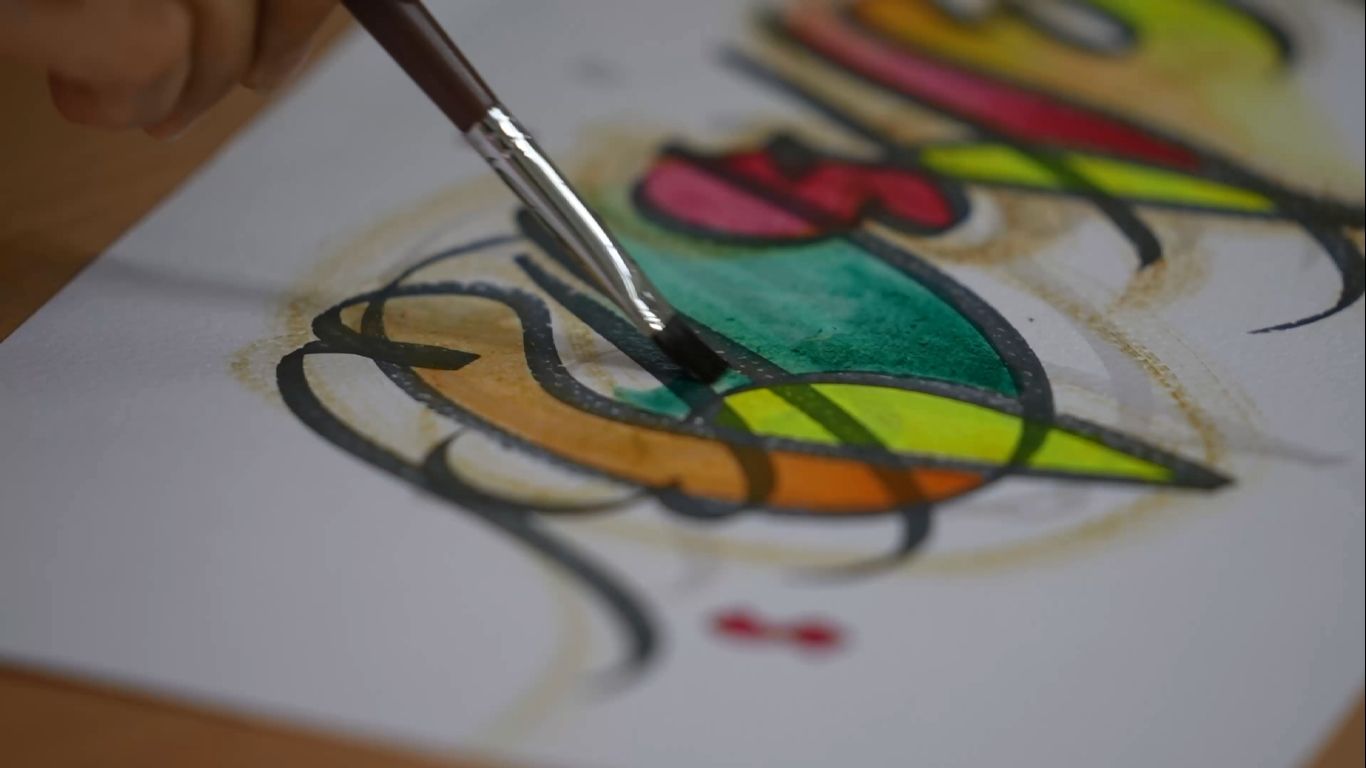 کارگاه خط، نقاشی