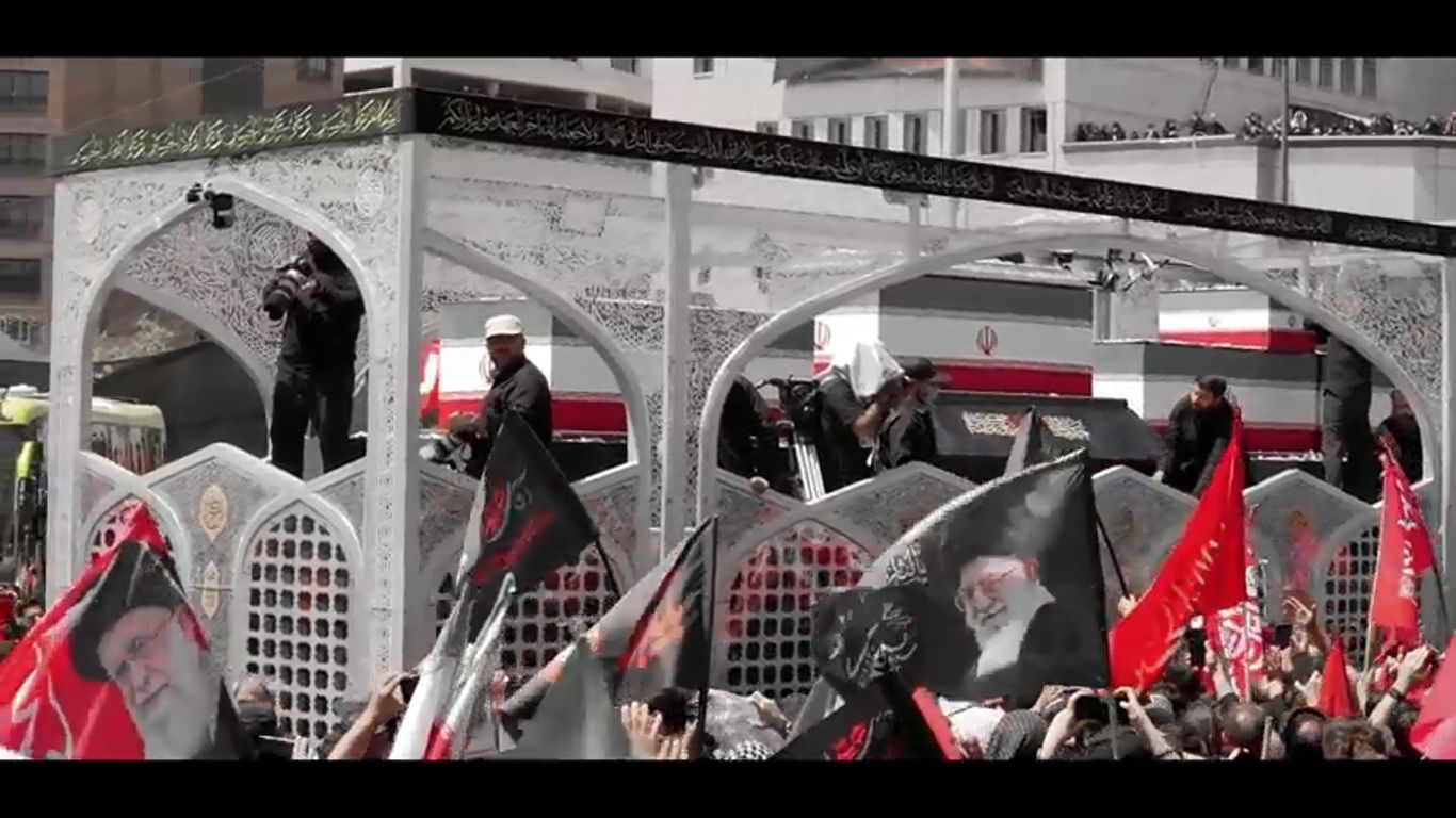 مراسم بدرقه امام شهید 